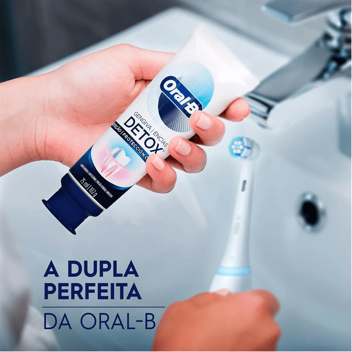 Creme Dental Oral B Gengiva Detox Deep Clean 102g - Preview 3